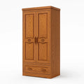 Garderobenschrank Eiche 2 Türen 1 Schublade 200x80x50 cm